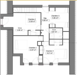 Chalet Genepi 12 Serre-Chevalier Floor Plan 1